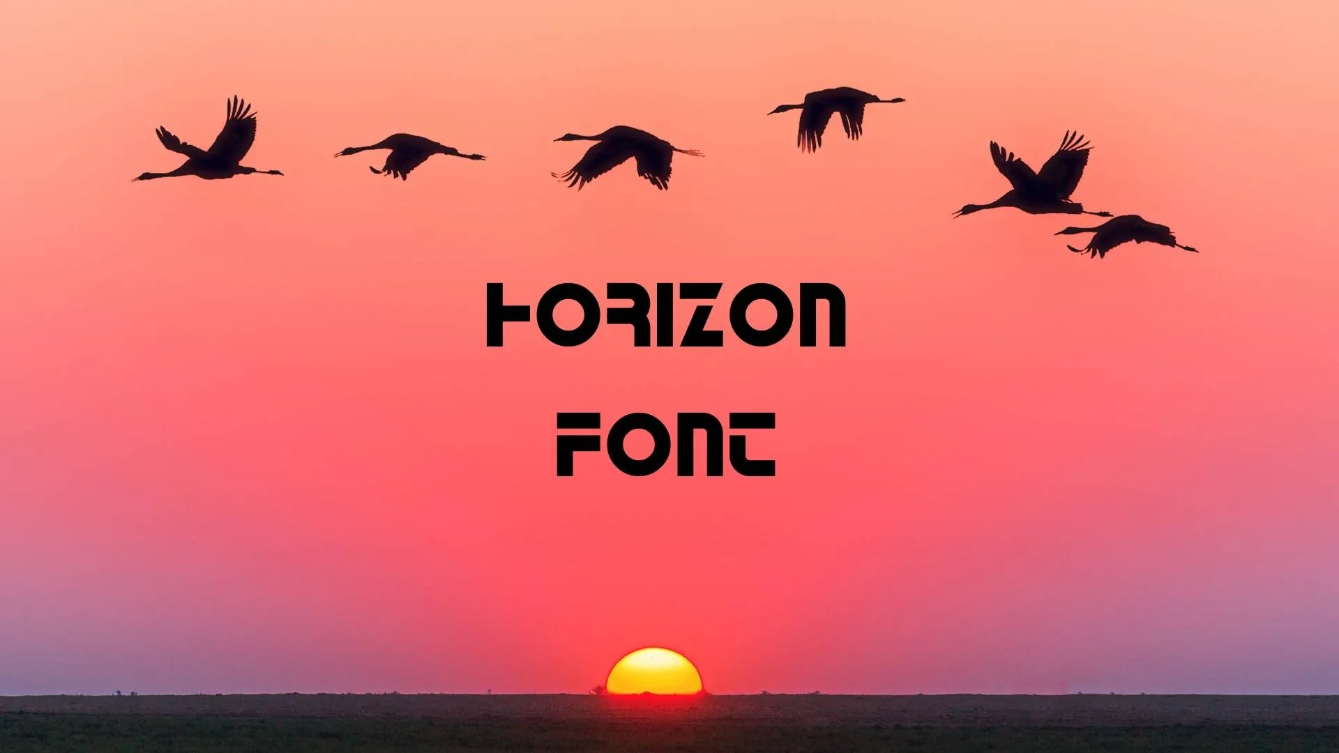 Horizon Font
