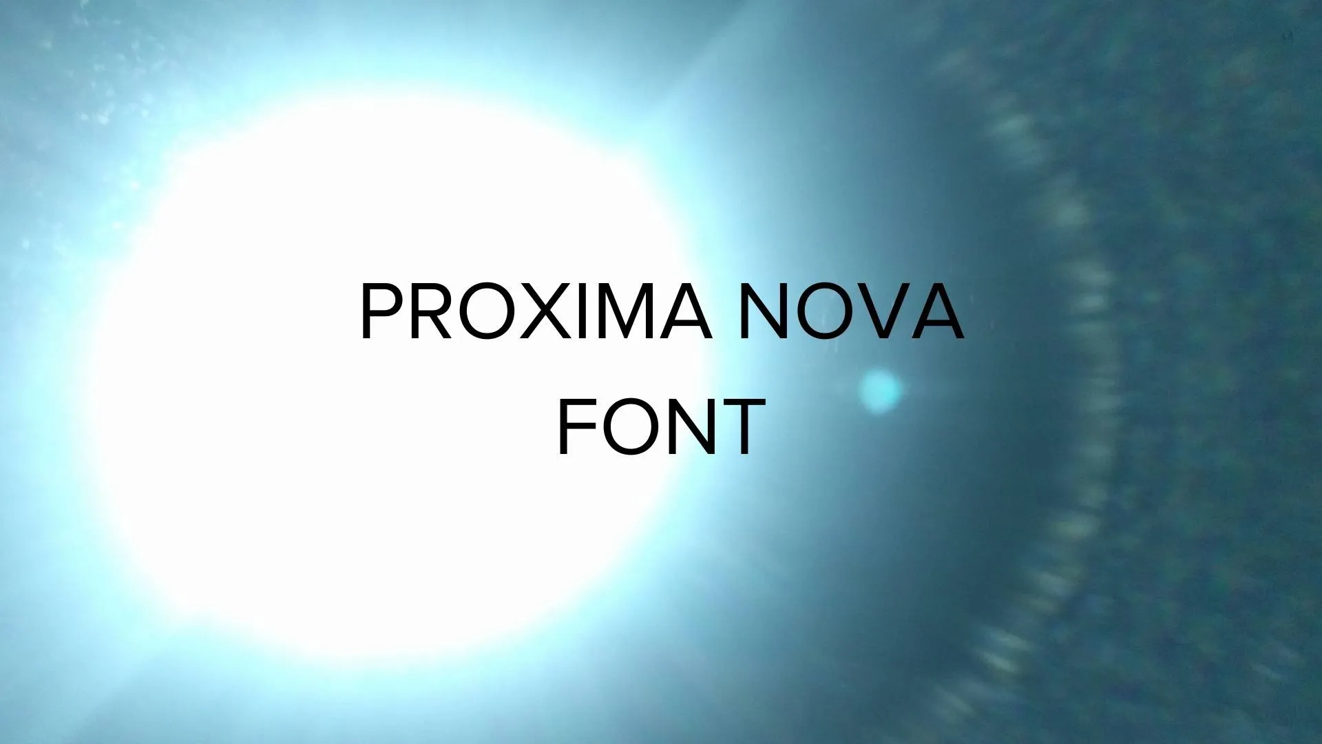 Proxima Nova Font