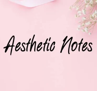 Aesthetic Notes Font