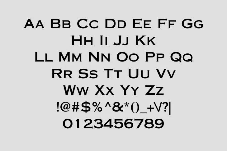 Copperplate Gothic Font