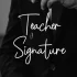 Teacher Signature Font