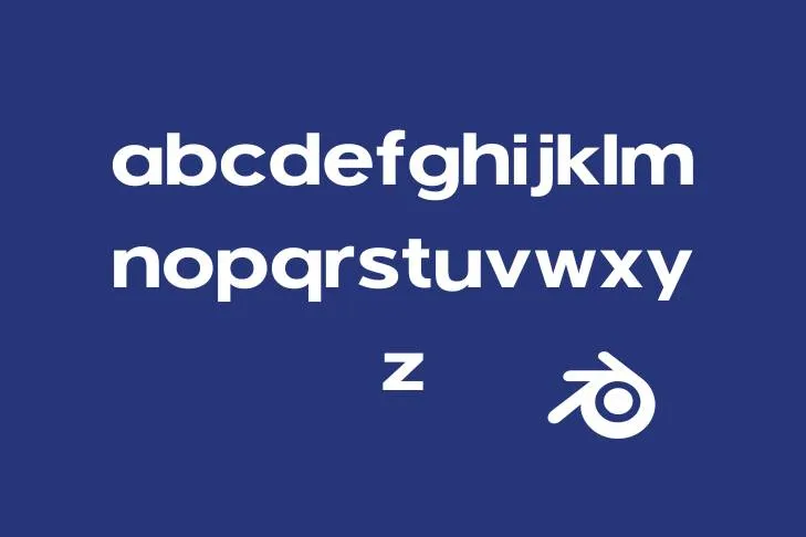 Blender Logo Font