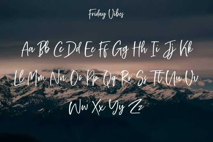 Friday Vibes font