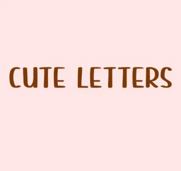 Cute Letters Font