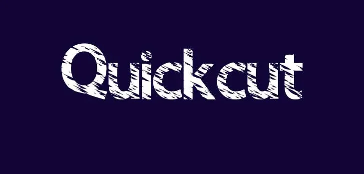 Quick Cut Font