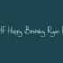 DHF Happy Birthday Ryan Font