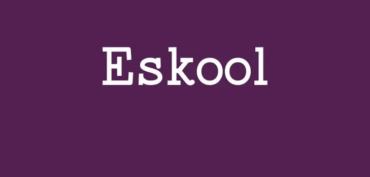 Eskool Font