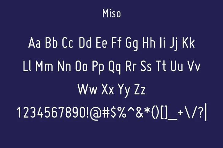 Miso Font